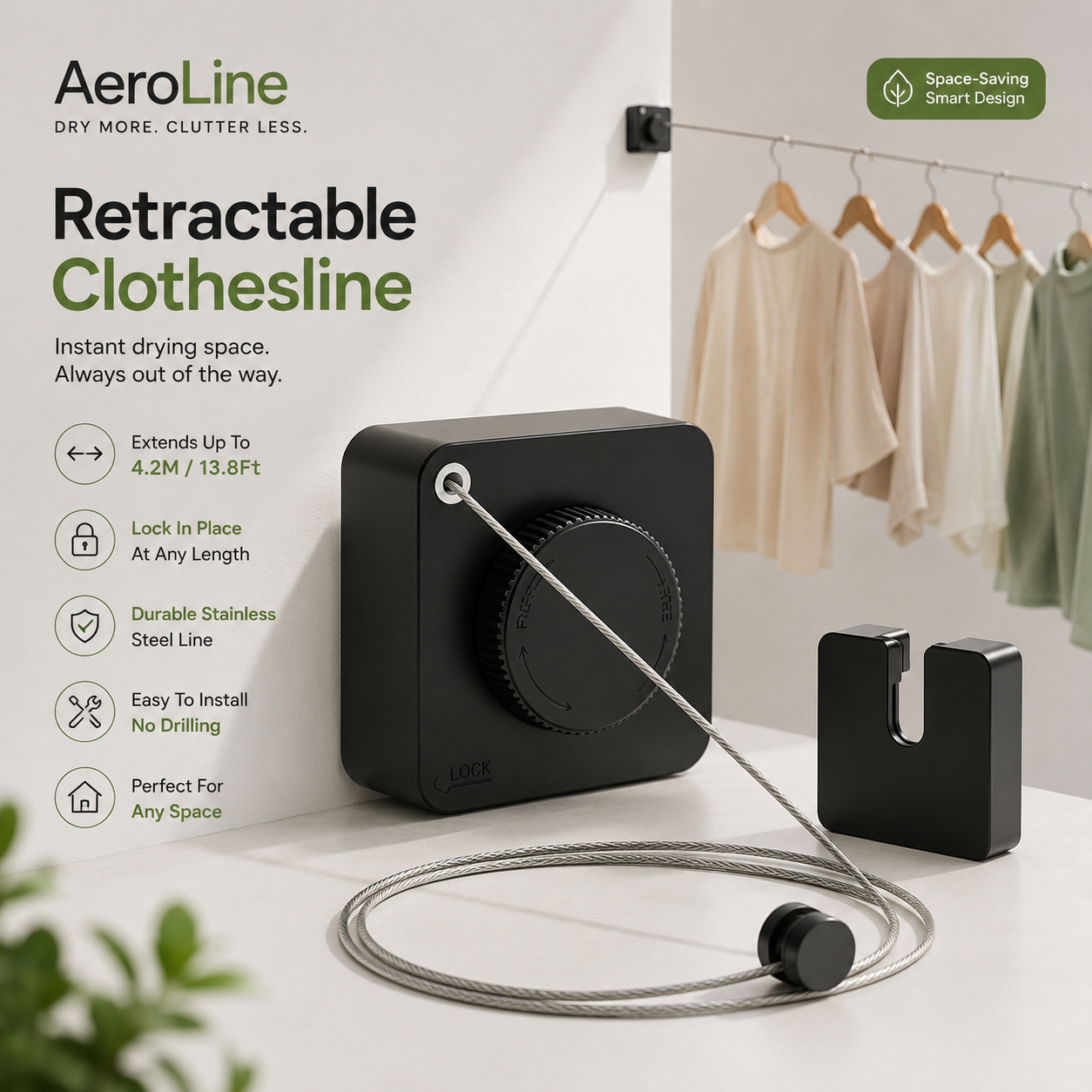 AeroLine - Dry More. Clutter Less
