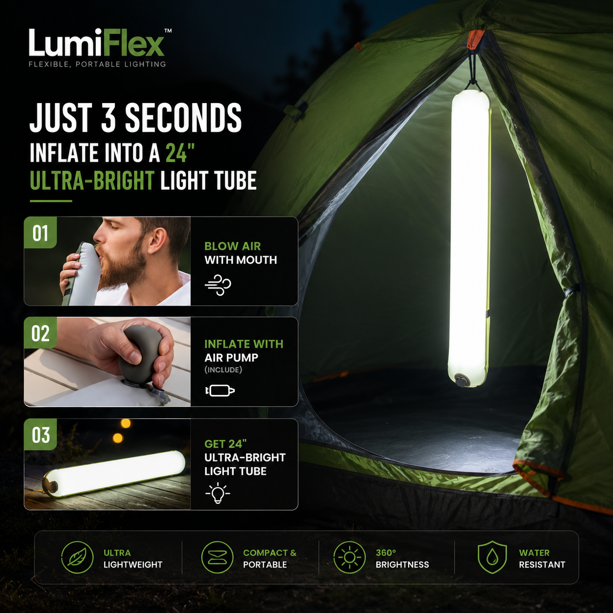 LumiFlex - Flexible, portable lighting