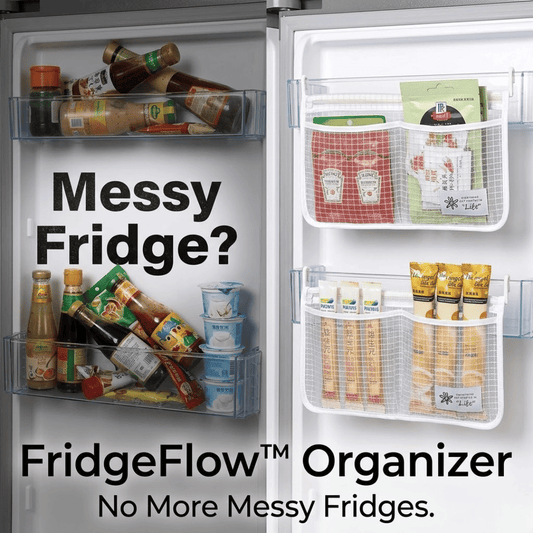 FridgeFlow™ Organizer — No More Messy Fridges.