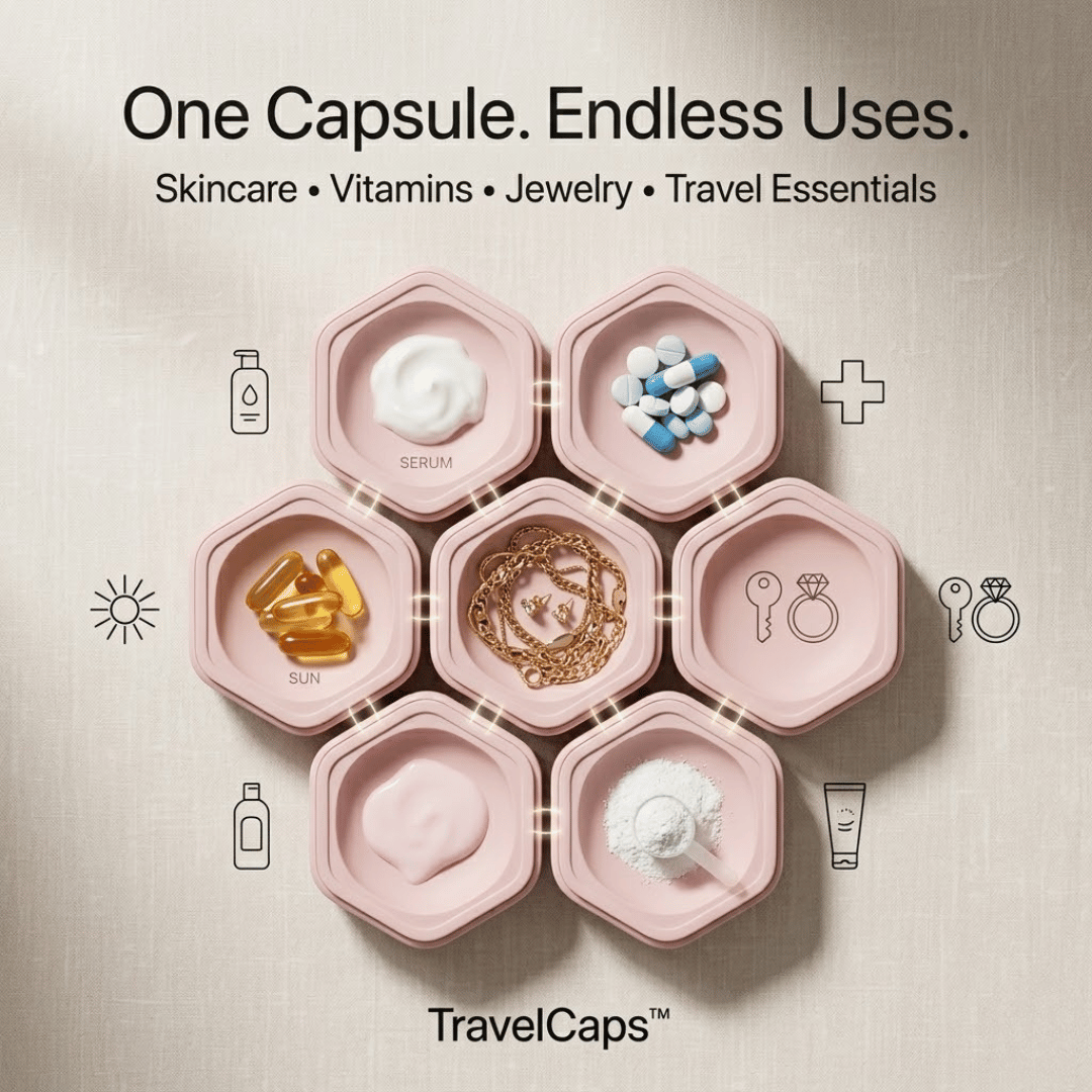 TravelCaps™ —  No Spills. No Stress. Just Travel.