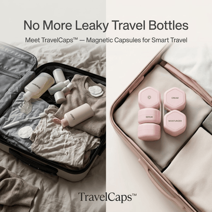 TravelCaps™ —  No Spills. No Stress. Just Travel.