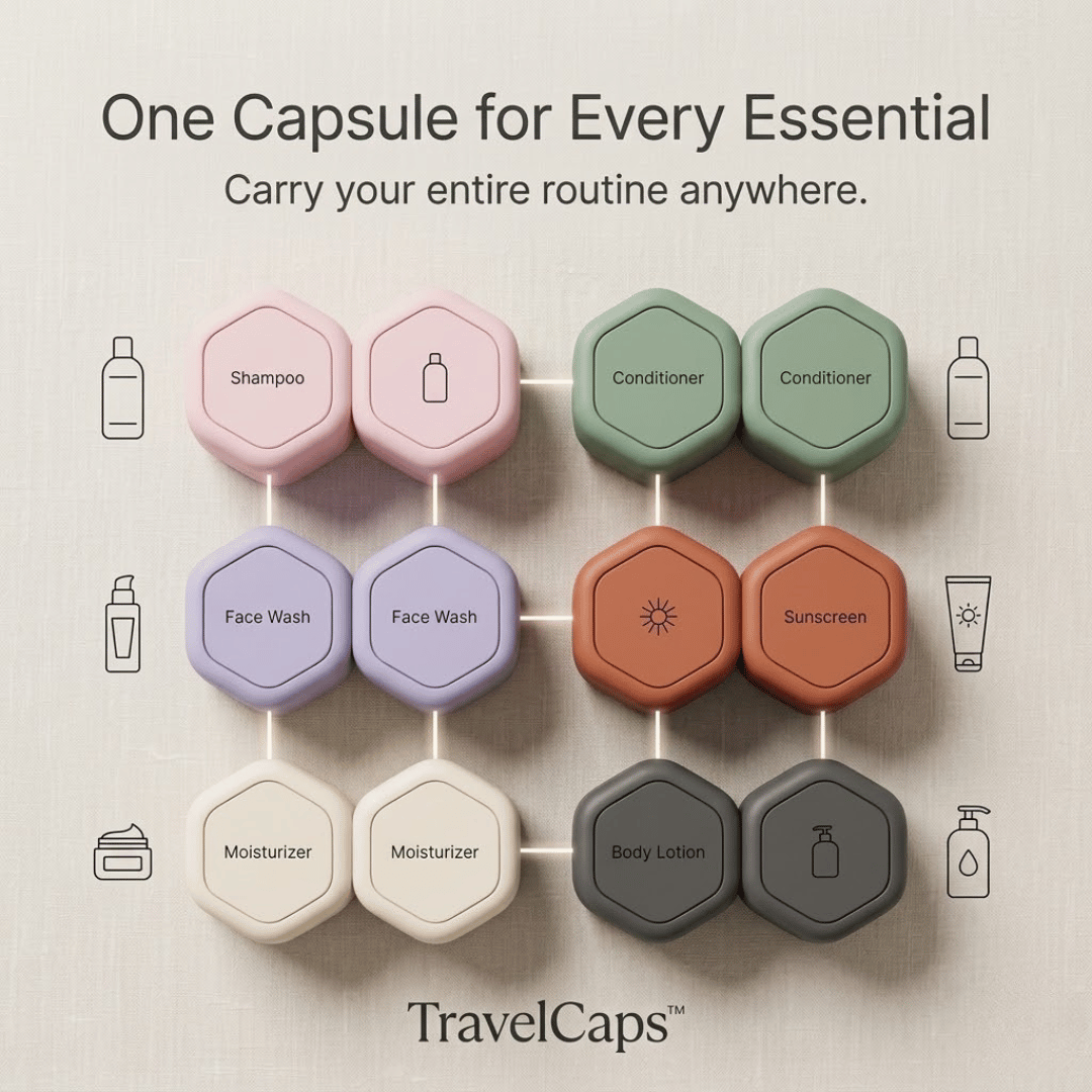 TravelCaps™ —  No Spills. No Stress. Just Travel.