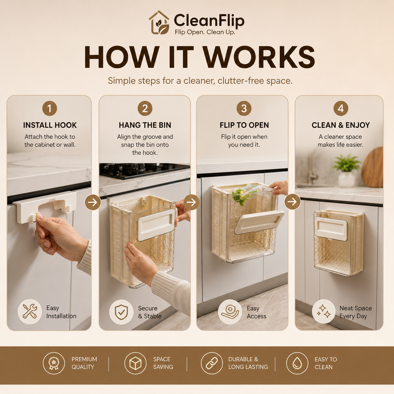 CleanFlip - Flip Open. Clean Up.