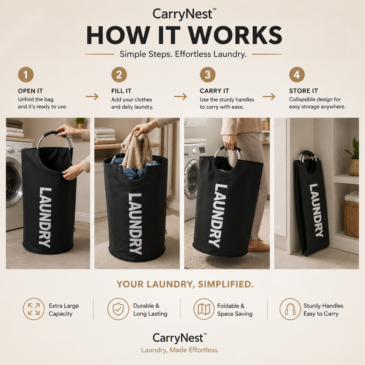 CarryNest - Laundry, Made Effortless.