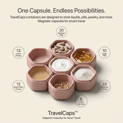 TravelCaps™ —  No Spills. No Stress. Just Travel.