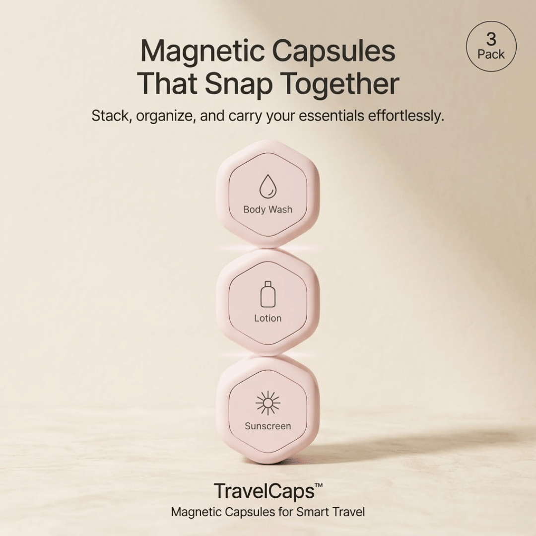 TravelCaps™ —  No Spills. No Stress. Just Travel.