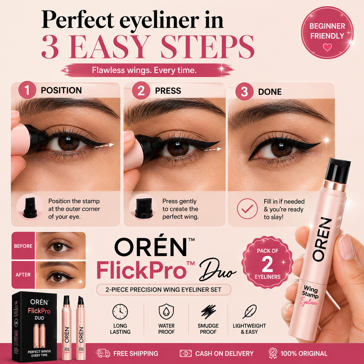 ORÉN FlickPro Duo – Flawless Wings. Every Time.