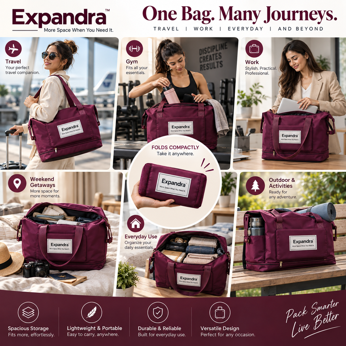 Expandra -  More Space When You Need It.