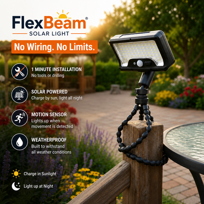 FlexBeam Solar Light  -  No Wiring. No Limits.