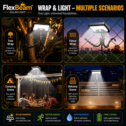 FlexBeam Solar Light  -  No Wiring. No Limits.