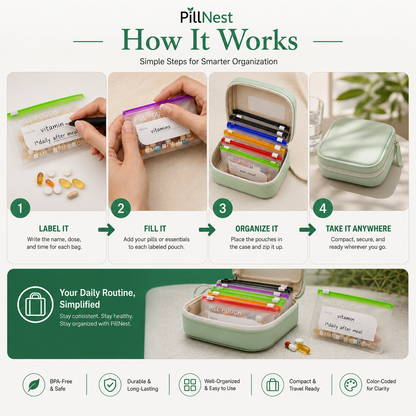 PillNest - Organized health, wherever you go.