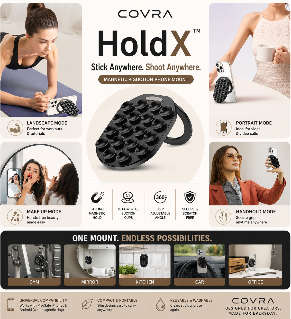 Covra HoldX -  Stick Anywhere. Shoot Anywhere.