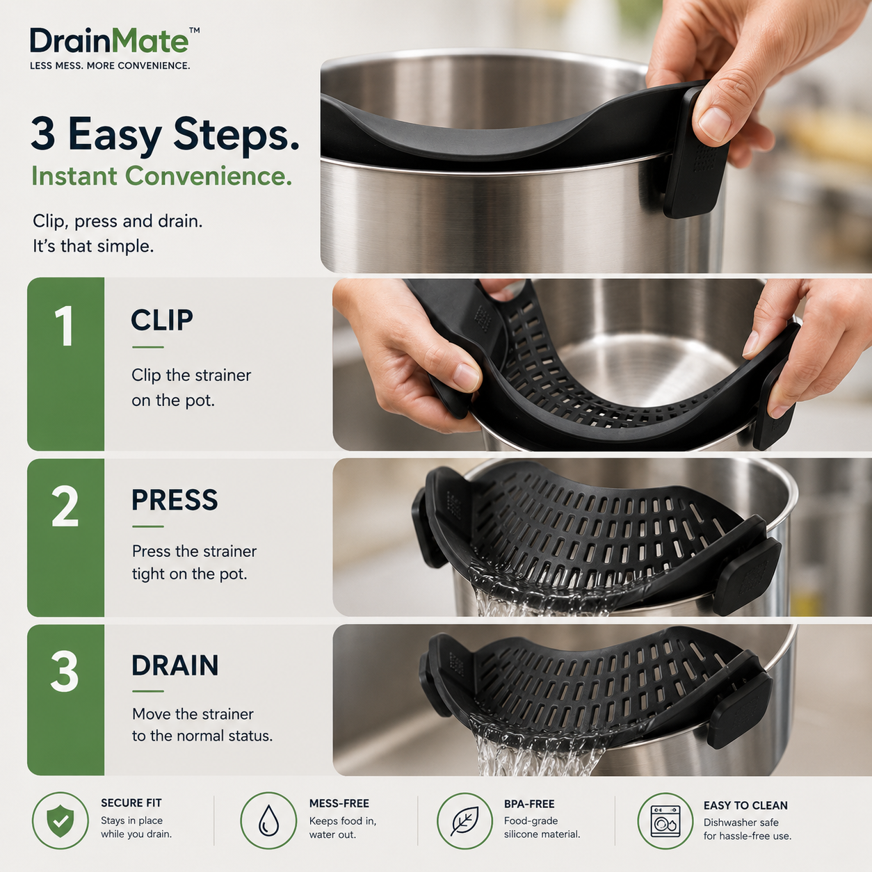 DrainMate - Less Mess. More Convenience.