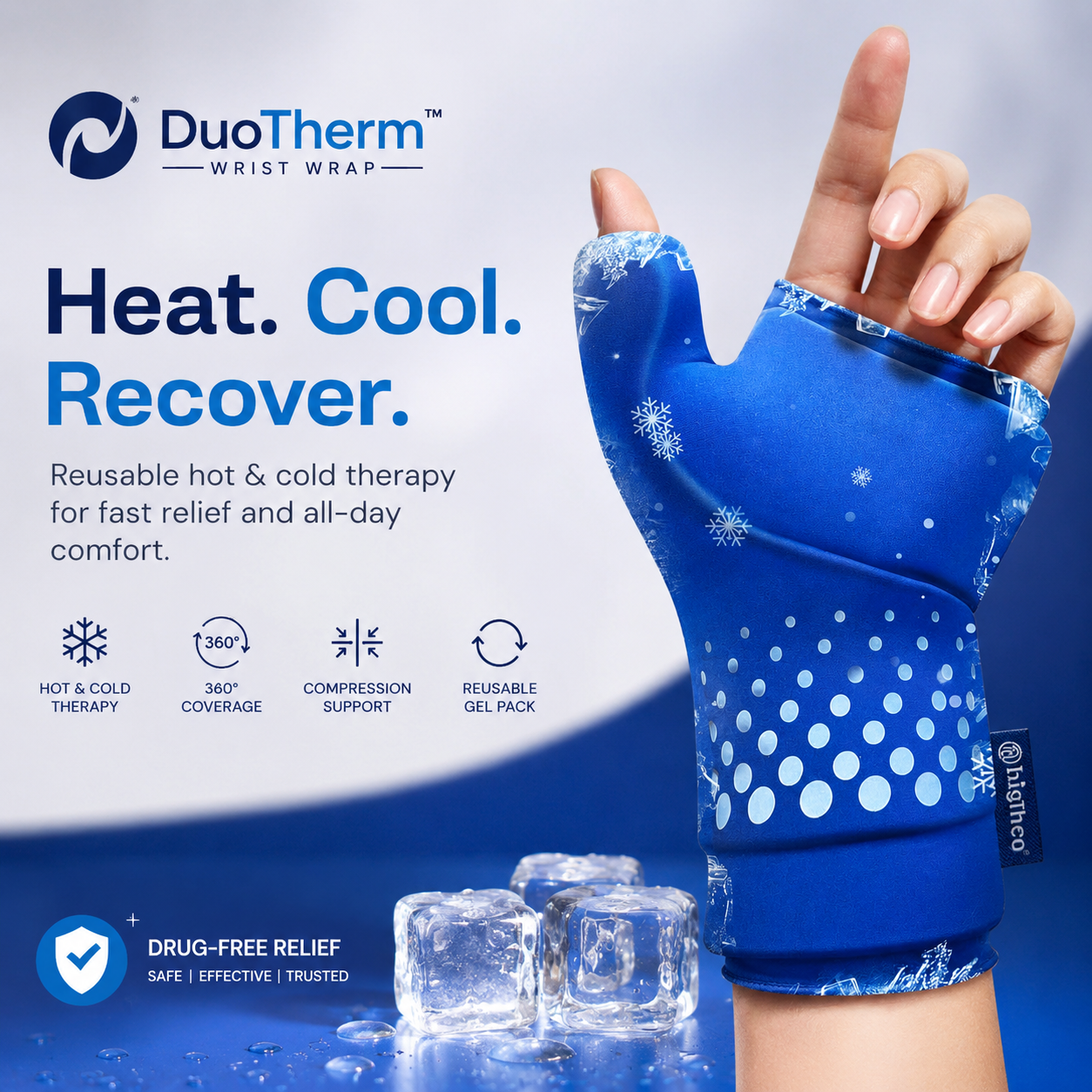 DuoTherm Wrist Wrap -  Heat. Cool. Recover.