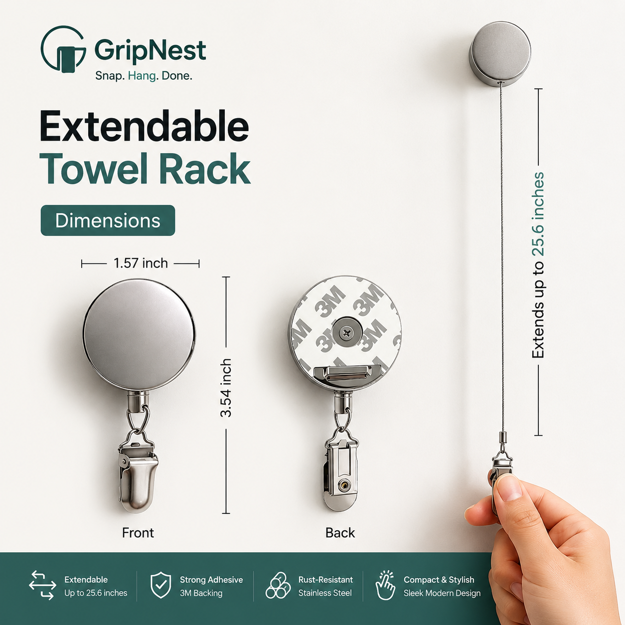 GripNest -  Snap. Hang. Done