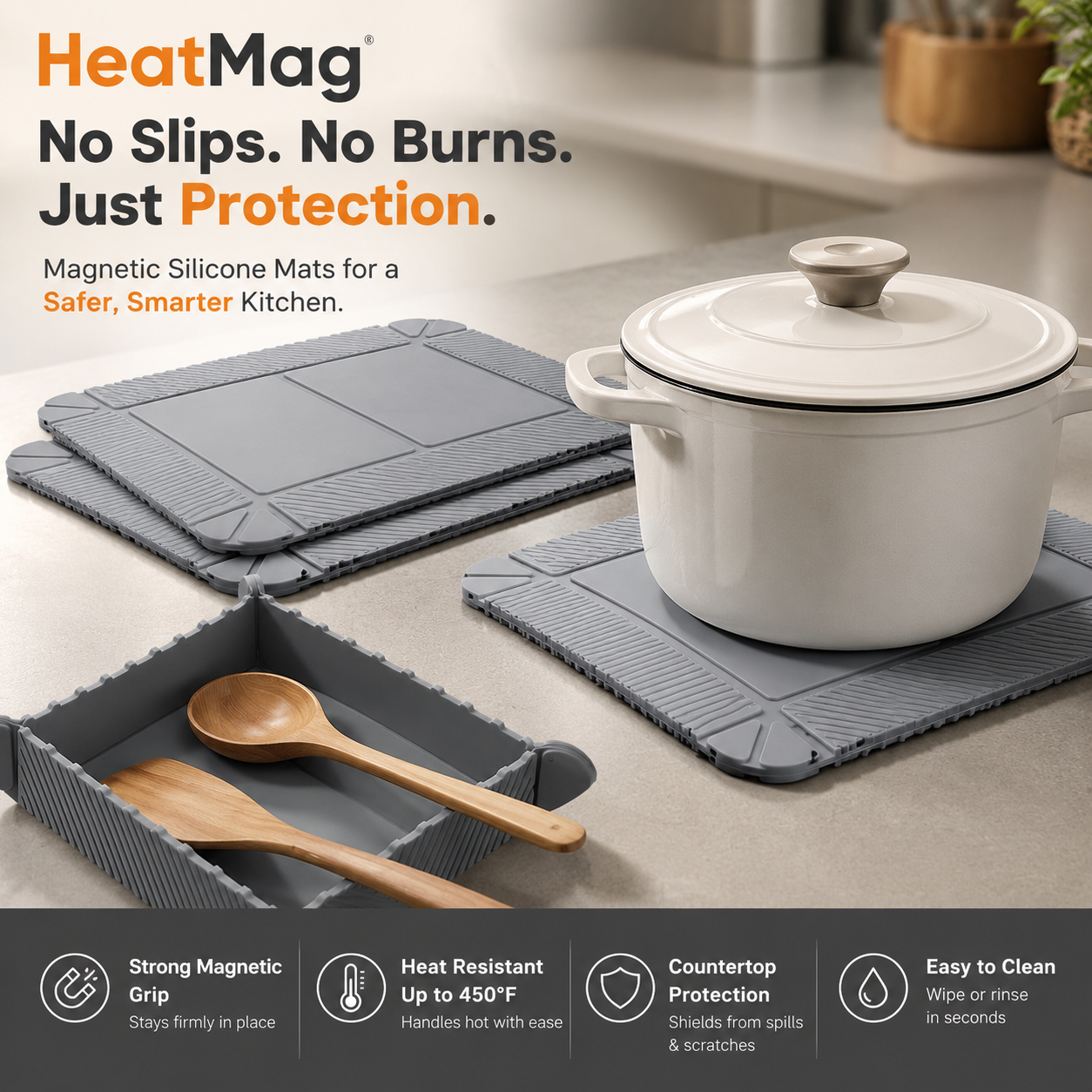HeatMag - No Slips. No Burns. Just Protection.