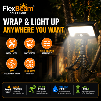 FlexBeam Solar Light  -  No Wiring. No Limits.
