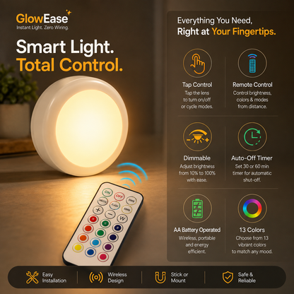 GlowEase - Instant Light. Zero Wiring.