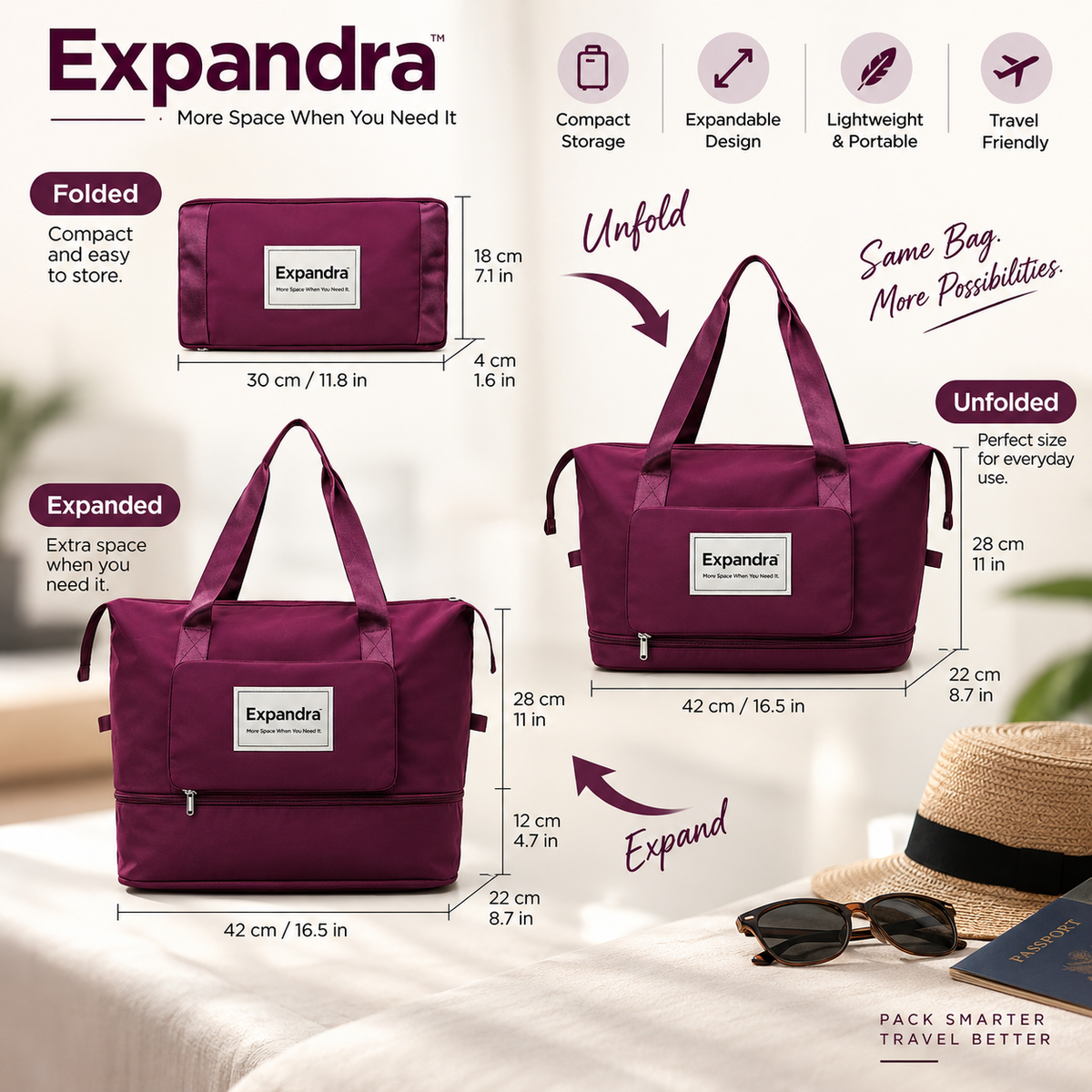 Expandra -  More Space When You Need It.