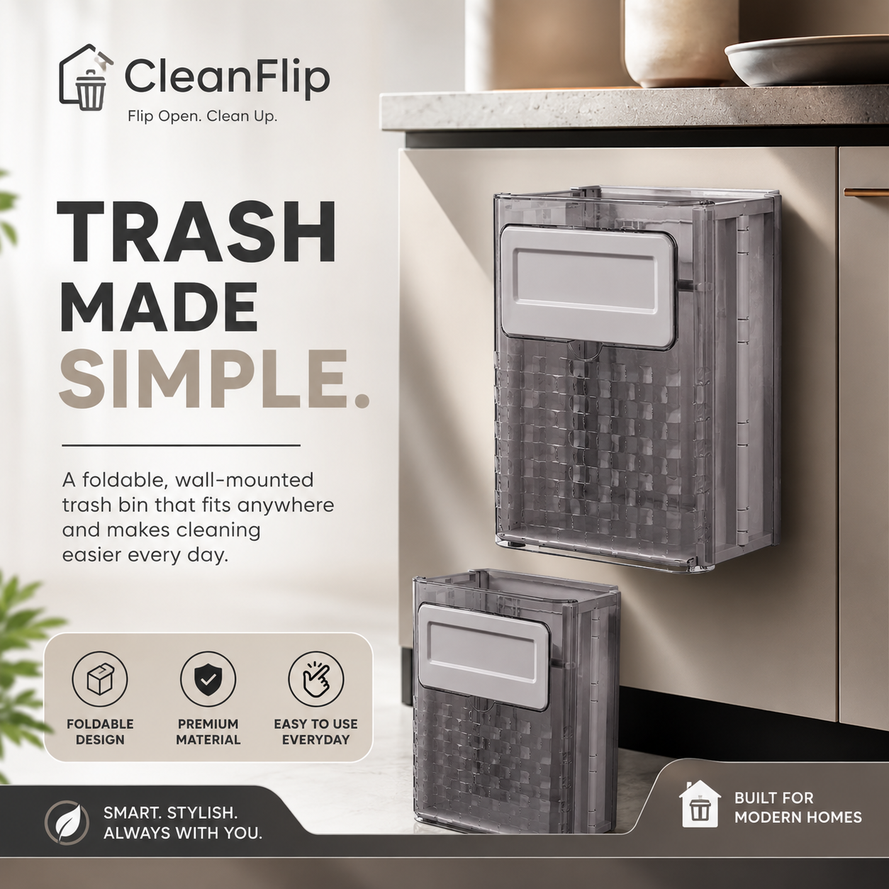 CleanFlip - Flip Open. Clean Up.