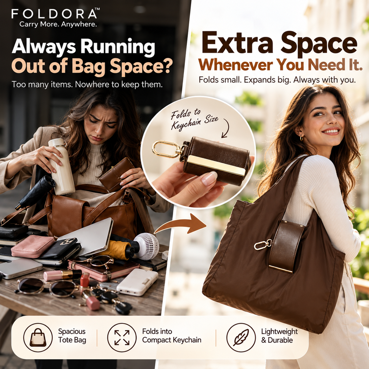 FOLDORA - Carry More. Anywhere.