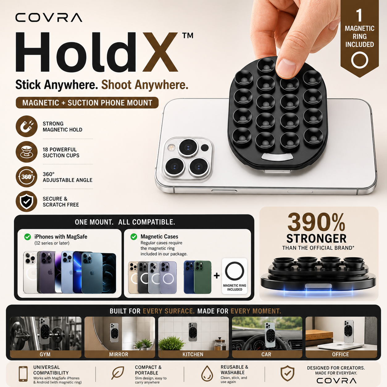 Covra HoldX -  Stick Anywhere. Shoot Anywhere.