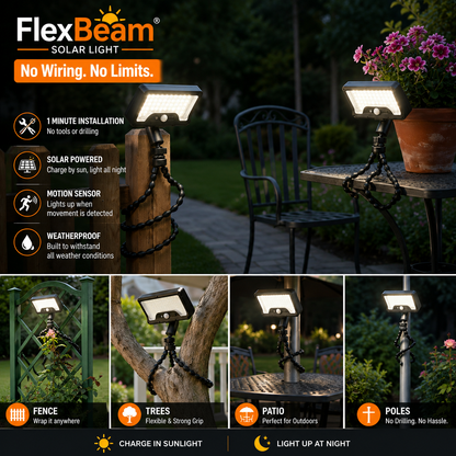 FlexBeam Solar Light  -  No Wiring. No Limits.