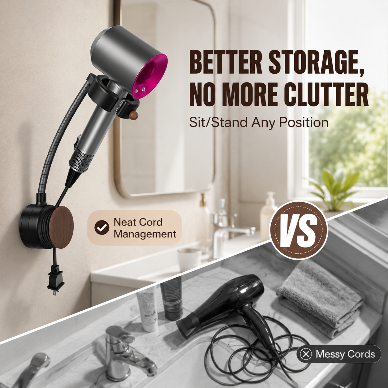 DryFlex- Hands-Free Drying.Effortless Styling.