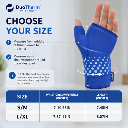 DuoTherm Wrist Wrap -  Heat. Cool. Recover.