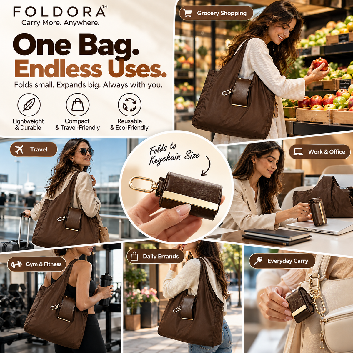 FOLDORA - Carry More. Anywhere.