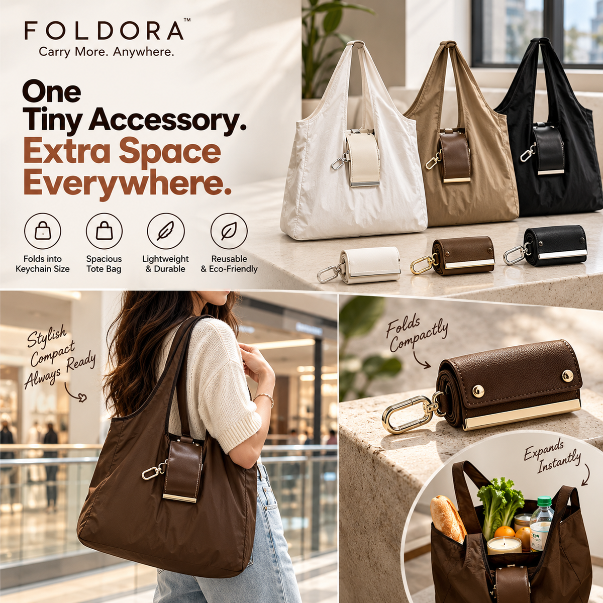 FOLDORA - Carry More. Anywhere.