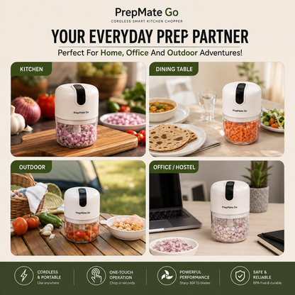 PrepMate Go™ – Cordless Smart Kitchen Chopper