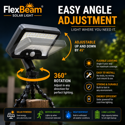 FlexBeam Solar Light  -  No Wiring. No Limits.