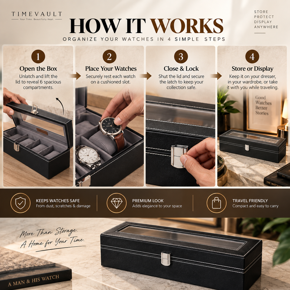 TIMEVAULT -  Your Time. Beautifully Kept.