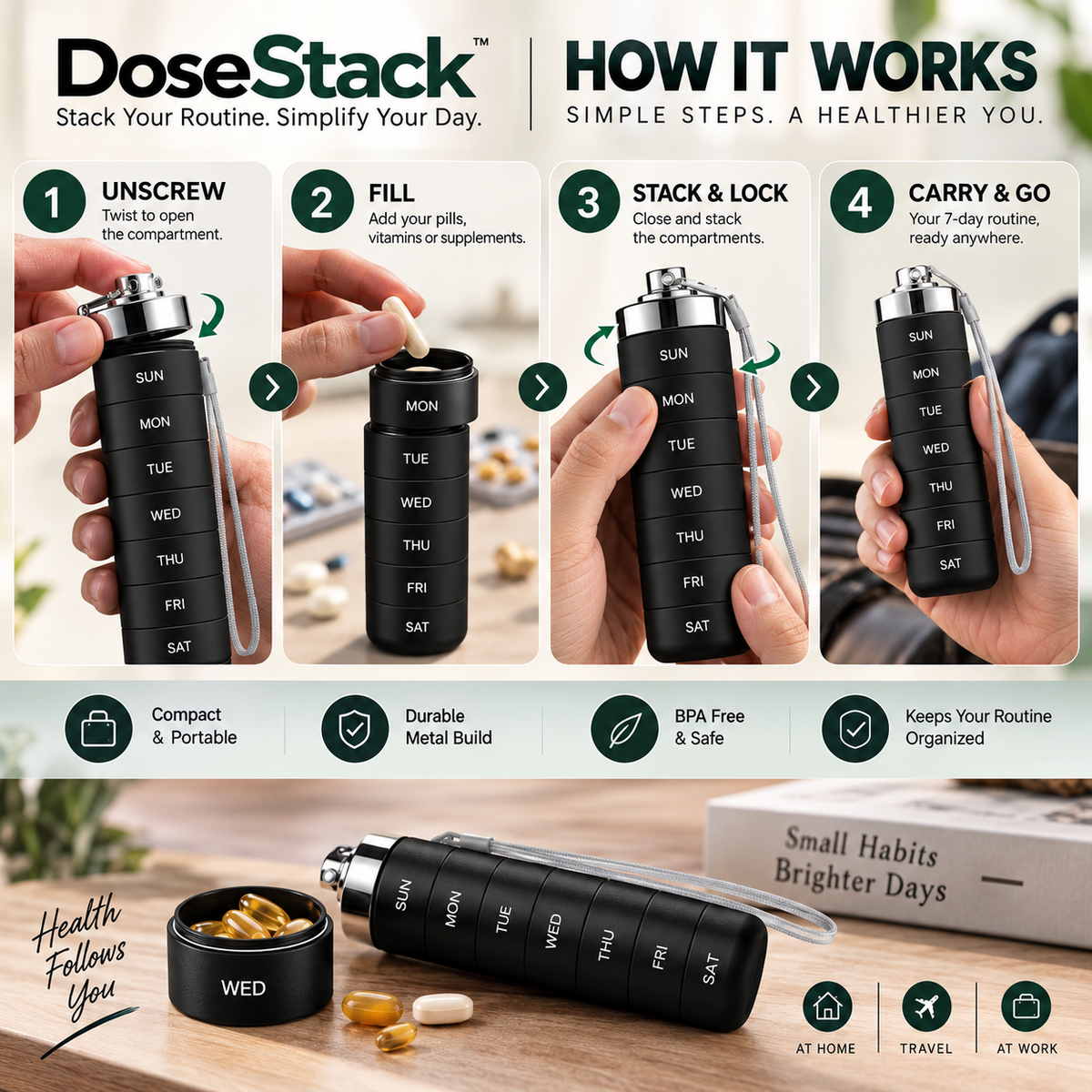 DoseStack - Stack Your Routine. Simplify Your Day.